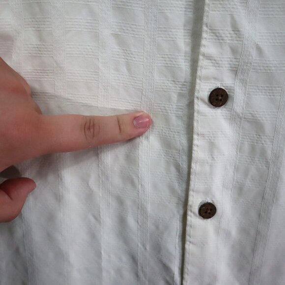 Tommy Bahama King Of The Green Golf Silk Camp Shirt Short Sleeve Mens XL Texture - Picture 6 of 16